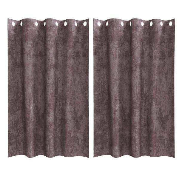 Samettiverhot 2 kpl Ruskea 175 x 140 cm Sametti