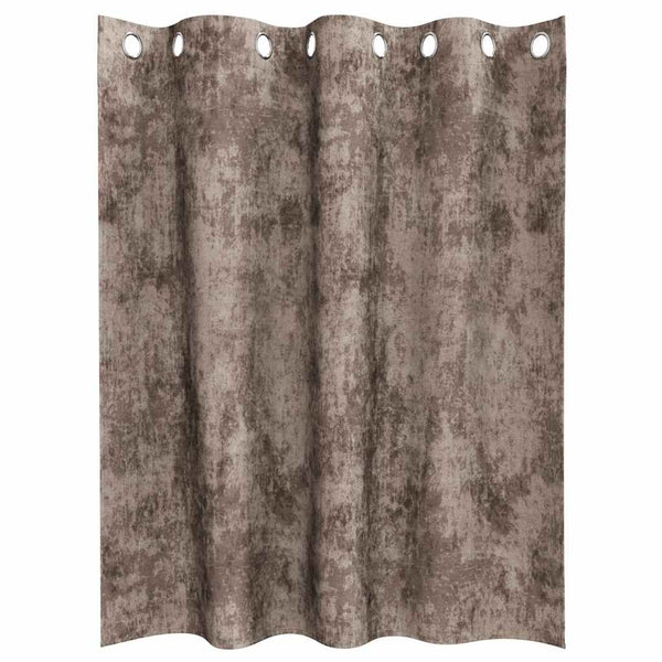 Samettiverhot 2 kpl Cappuccino 140 x 140 cm Sametti