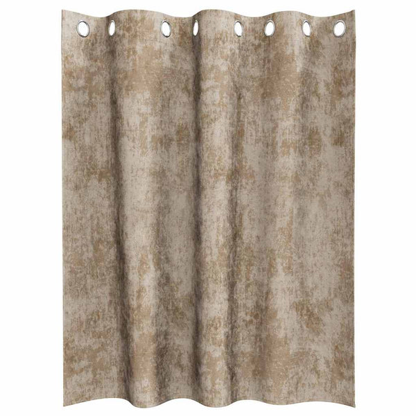 Samettiverhot 2 kpl Samppanja 140 x 140 cm Sametti