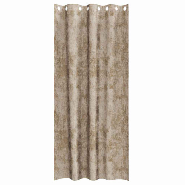 Samettiverhot 2 kpl Samppanja 225 x 140 cm Sametti