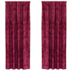 Samettiverhot 2 kpl Viininpunainen 225 x 140 cm Sametti