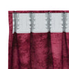 Samettiverhot 2 kpl Viininpunainen 260 x 140 cm Sametti