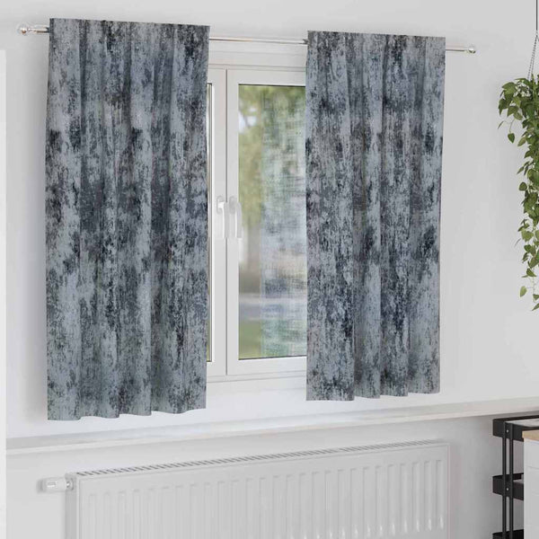 Samettiverhot 2 kpl Harmaa hopea 175 x 140 cm Sametti
