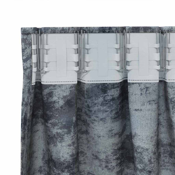 Samettiverhot 2 kpl Harmaa hopea 225 x 140 cm Sametti