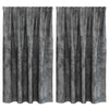 Samettiverhot 2 kpl Harmaa 140 x 140 cm Sametti
