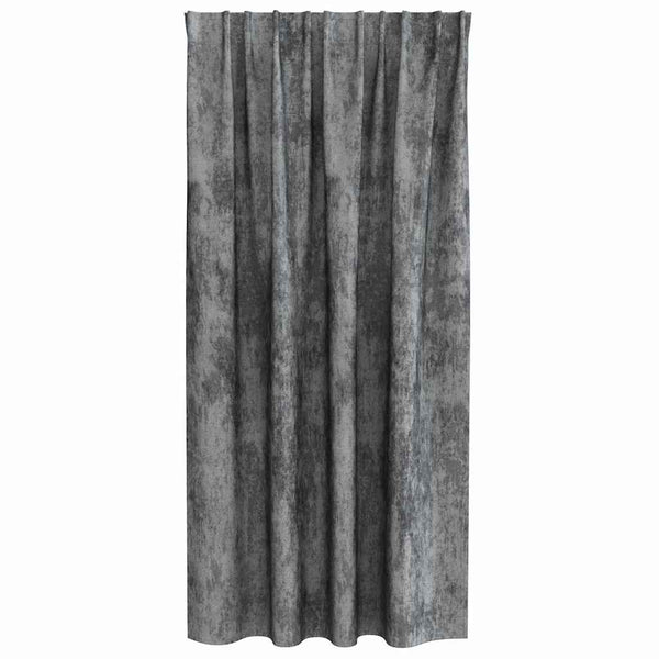Samettiverhot 2 kpl Harmaa 175 x 140 cm Sametti