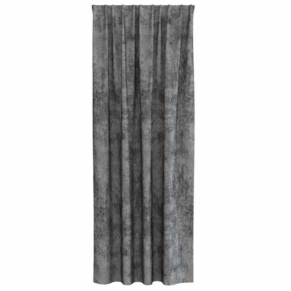 Samettiverhot 2 kpl Harmaa 225 x 140 cm Sametti