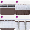 Samettiverhot 2 kpl Ruskea 225 x 140 cm Sametti