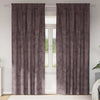 Samettiverhot 2 kpl Ruskea 245 x 140 cm Sametti