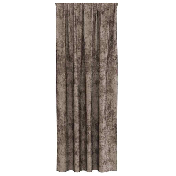Samettiverhot 2 kpl Cappuccino 225 x 140 cm Sametti