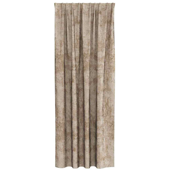 Samettiverhot 2 kpl Samppanja 245 x 140 cm Sametti