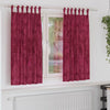 Samettiverhot 2 kpl Viininpunainen 175 x 140 cm Sametti