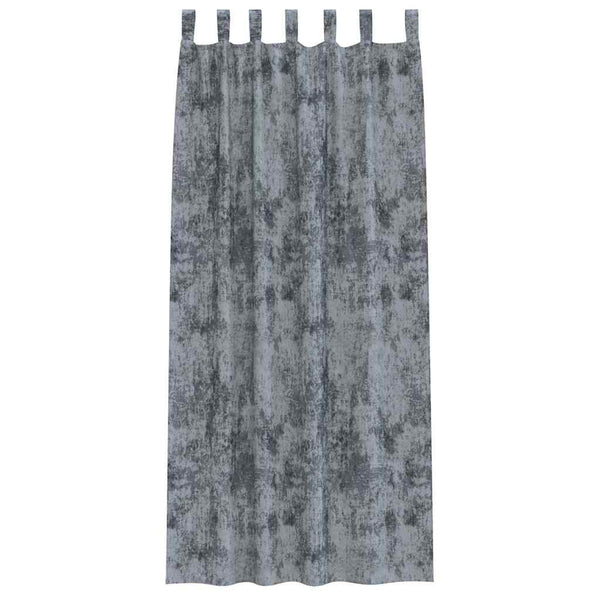 Samettiverhot 2 kpl Harmaa hopea 260 x 140 cm Sametti