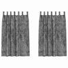 Samettiverhot 2 kpl Harmaa 175 x 140 cm Sametti