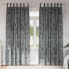 Samettiverhot 2 kpl Harmaa 260 x 140 cm Sametti