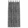 Samettiverhot 2 kpl Harmaa 260 x 140 cm Sametti