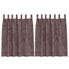 Samettiverhot 2 kpl Ruskea 140 x 140 cm Sametti
