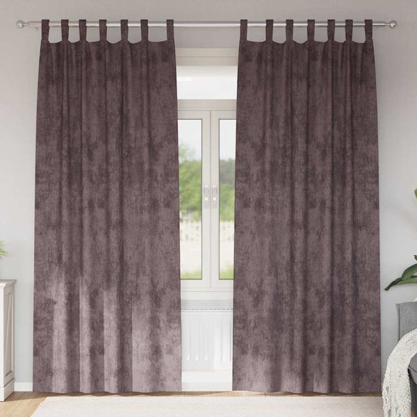 Samettiverhot 2 kpl Ruskea 260 x 140 cm Sametti