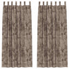 Samettiverhot 2 kpl Cappuccino 225 x 140 cm Sametti