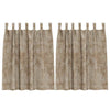 Samettiverhot 2 kpl Samppanja 140 x 140 cm Sametti