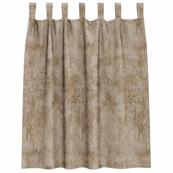 Samettiverhot 2 kpl Samppanja 140 x 140 cm Sametti