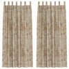 Samettiverhot 2 kpl Samppanja 225 x 140 cm Sametti