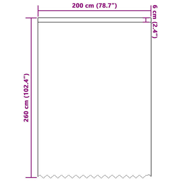 Verkkoverho valkoinen 260x200cm Polyesteri