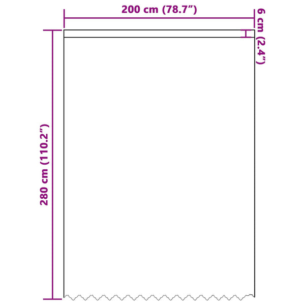 Verkkoverho valkoinen 280 x 200 cm Polyesteri