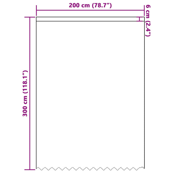 Verkkoverho valkoinen 300 x 200 cm Polyesteri