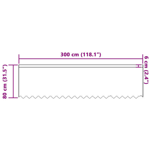 Verkkoverho valkoinen 80 x 300 cm Polyesteri