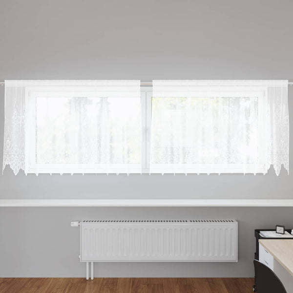 Verkkoverho valkoinen 100 x 300 cm Polyesteri