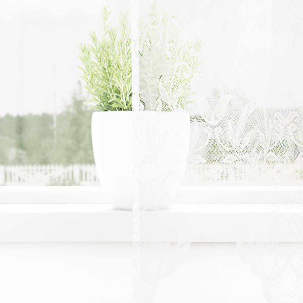 Verkkoverho valkoinen 140 x 300 cm Polyesteri