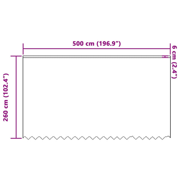 Verkkoverho valkoinen 260 x 500 cm Polyesteri