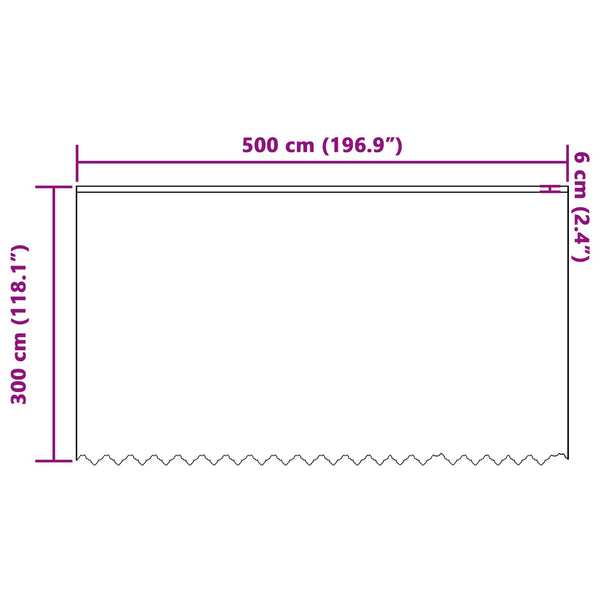 Verkkoverho valkoinen 300 x 500 cm Polyesteri