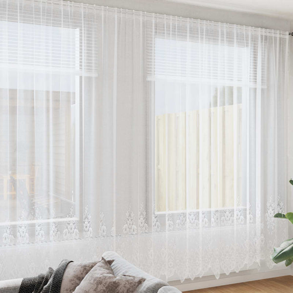 Verkkoverho valkoinen 280 x 600 cm Polyesteri