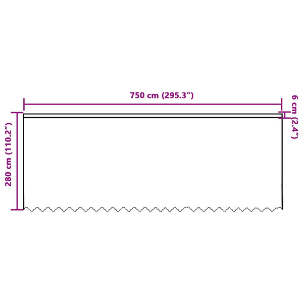 Verkkoverho valkoinen 280 x 750 cm Polyesteri