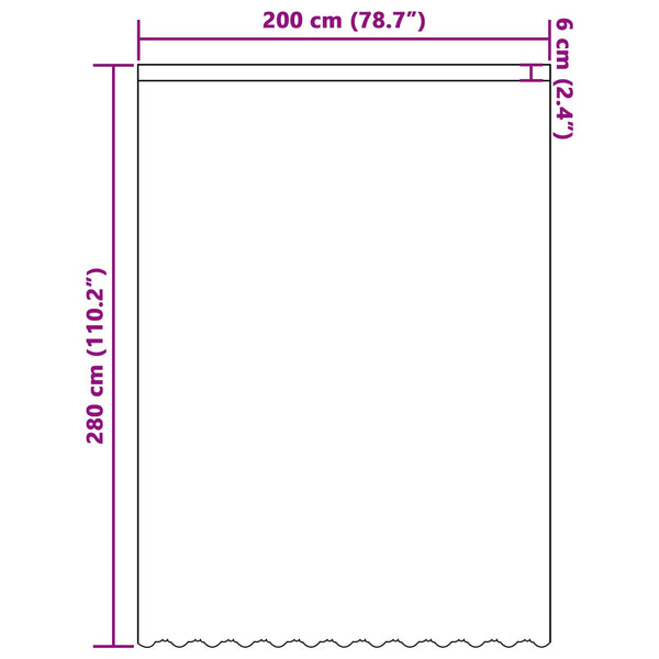 Verkkoverho valkoinen 280 x 200 cm Polyesteri