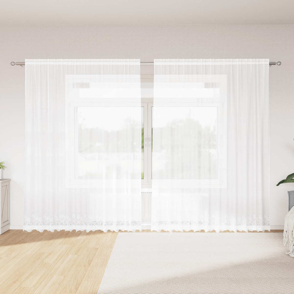 Verkkoverho valkoinen 300 x 245 cm Polyesteri