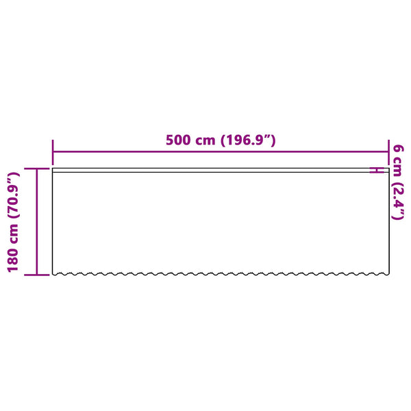 Verkkoverho valkoinen 180 x 500 cm Polyesteri