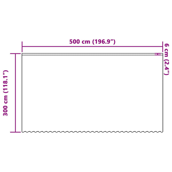 Verkkoverho valkoinen 300 x 500 cm Polyesteri
