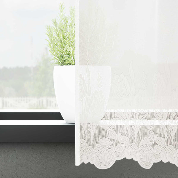Verkkoverho valkoinen 160 x 600 cm Polyesteri