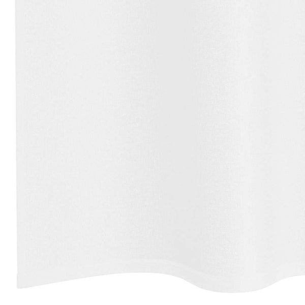 Verhosatiini 2 kpl Valkoinen 260 x 140 cm Polyesteri
