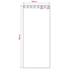 Verhosatiini 2 kpl Kerma 260 x 140 cm Polyesteri