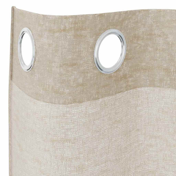 Verhosatiini 2 kpl Hiekka 245 x 140 cm Polyesteri