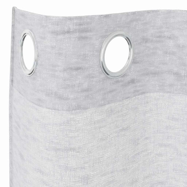 Verhosatiini 2 kpl Vaaleanharmaa 225 x 140 cm Polyesteri