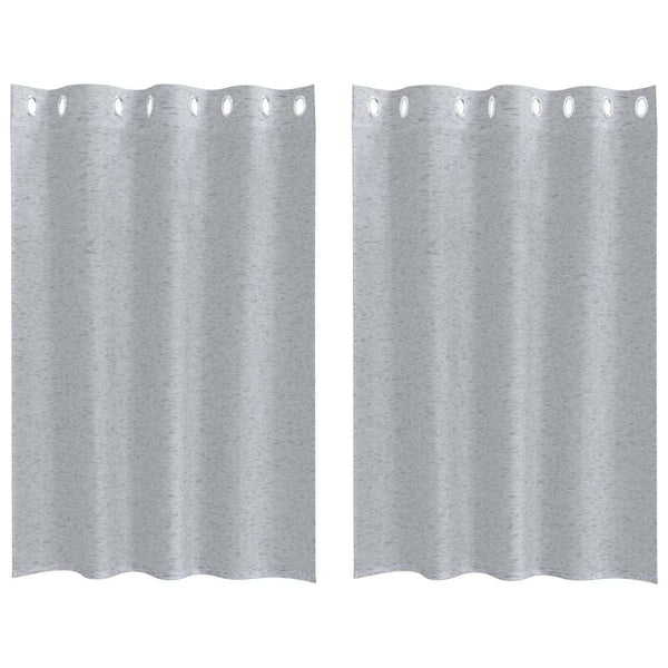 Verhosatiini 2 kpl Tumma harmaa 140 x 140 cm Polyesteri