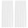 Verhosatiini 2 kpl Valkoinen 175 x 140 cm Polyesteri