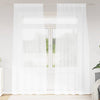 Verhosatiini 2 kpl Valkoinen 225 x 140 cm Polyesteri