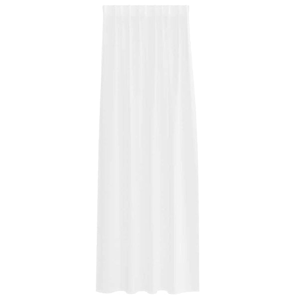 Verhosatiini 2 kpl Valkoinen 245 x 140 cm Polyesteri
