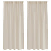 Verhosatiini 2 kpl Hiekka 175 x 140 cm Polyesteri
